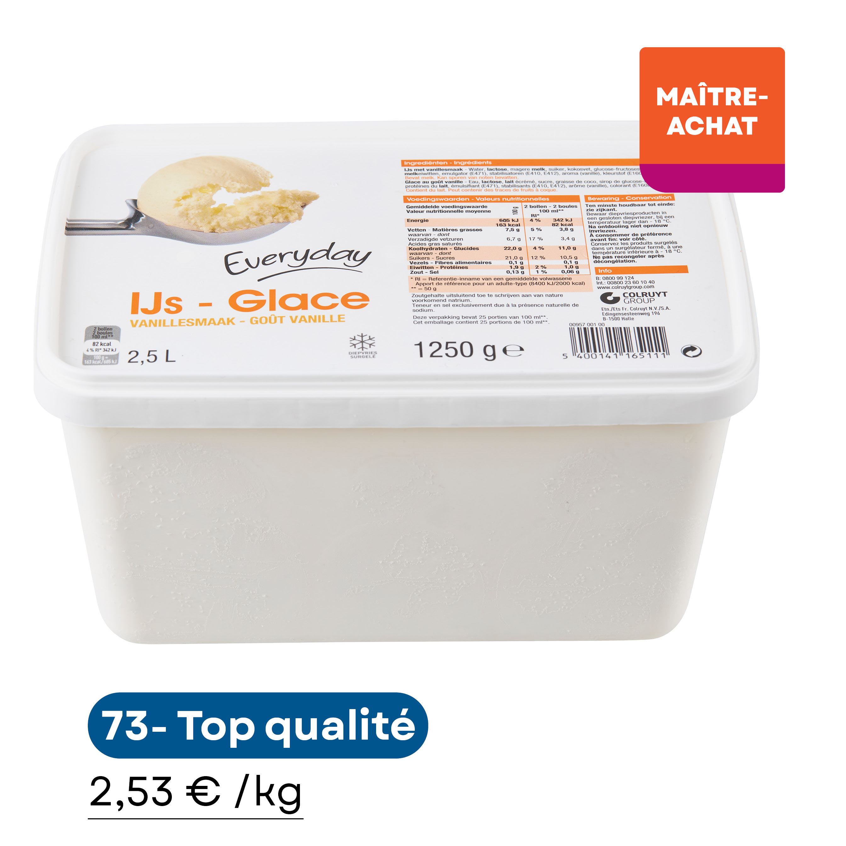 Glace à la vanille Everyday